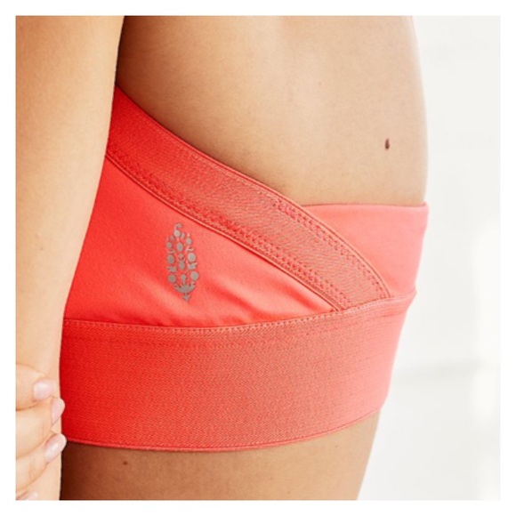 ❌SOLD OUT❌ Free People Movement End Game Bra Neon Coral - Picture 3 of 4